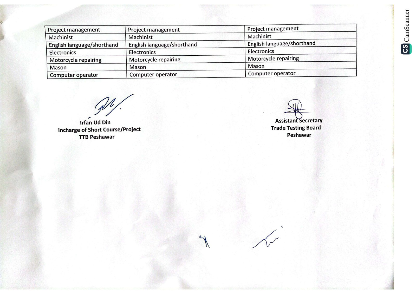 United College of Technology Date Sheet